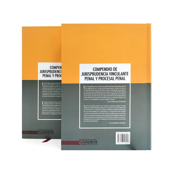 Compendio de Jurisprudencia Vinculante Penal y Procesal Penal Tomo I y II - Imagen 2